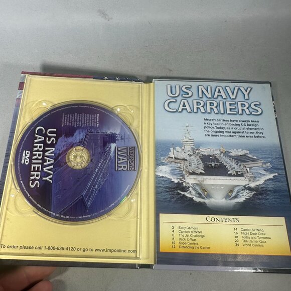 US Navy Carriers Weapons Of War Documentary DVD Region 1 Approx 40 Min Runtime - Picture 3 of 3